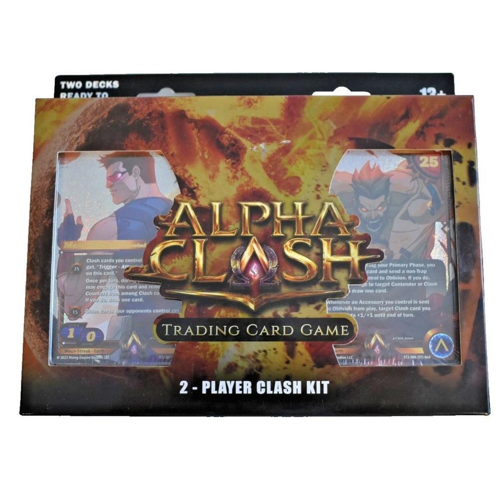Alpha Clash TCG: Clashgrounds 2-PLAYER Clash Kit Mean-Streak Vs Machina Starter